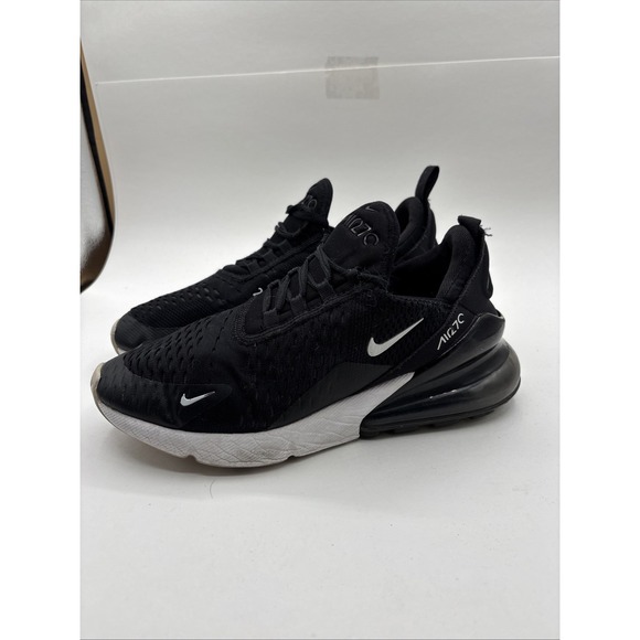 Nike Air Max 270 (GS) Black Running Shoes 943345-001 Size 7Y W 5.5 - Picture 2 of 11